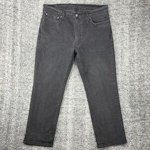 Levi's 541 Men's W38 L30 (*W37 L27.5) Athletic Taper Jeans Washed Black Charcoal